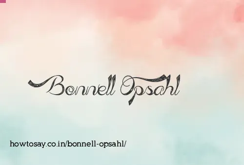 Bonnell Opsahl