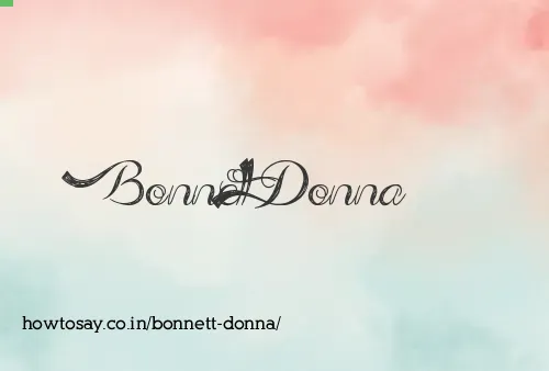 Bonnett Donna