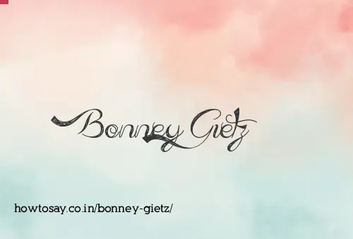 Bonney Gietz
