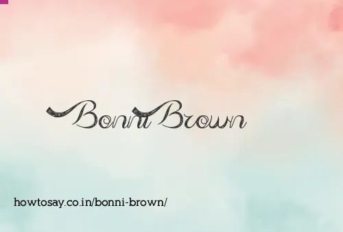 Bonni Brown