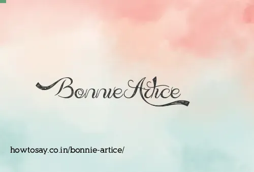 Bonnie Artice