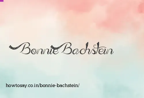 Bonnie Bachstein