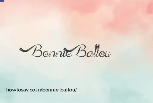 Bonnie Ballou