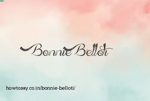 Bonnie Belloti