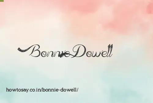 Bonnie Dowell