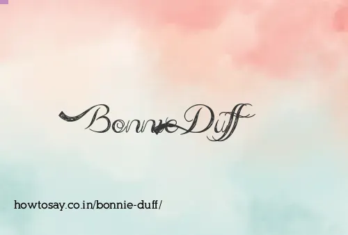 Bonnie Duff