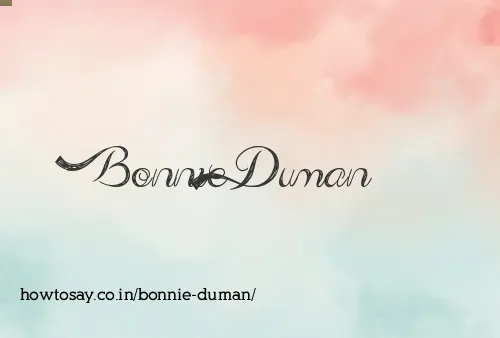 Bonnie Duman