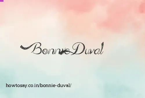 Bonnie Duval