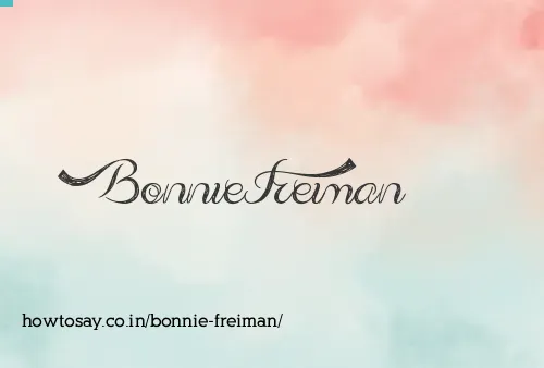 Bonnie Freiman