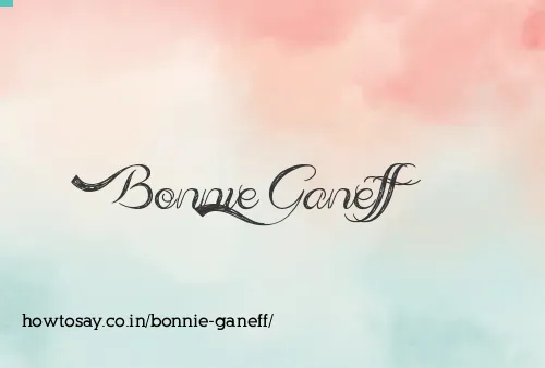 Bonnie Ganeff