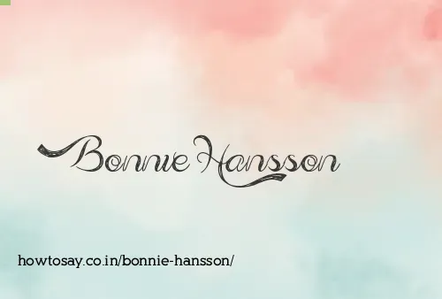 Bonnie Hansson