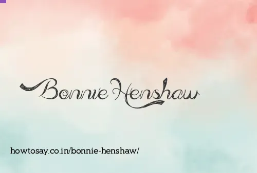 Bonnie Henshaw
