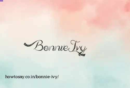 Bonnie Ivy