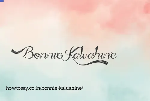Bonnie Kaluahine