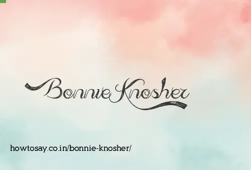 Bonnie Knosher