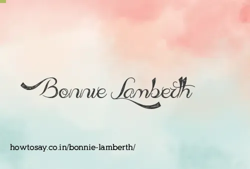 Bonnie Lamberth
