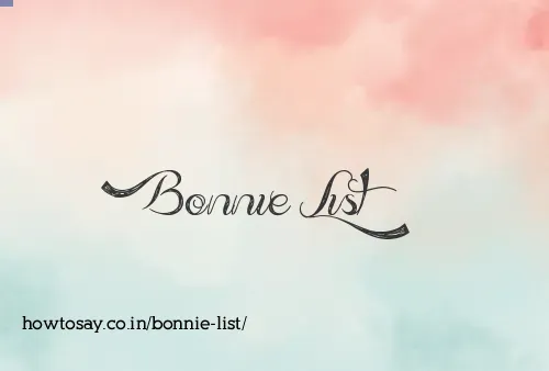 Bonnie List