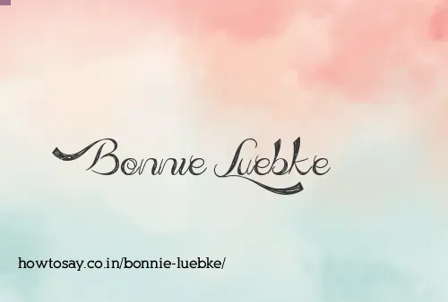 Bonnie Luebke
