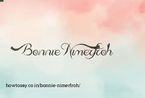 Bonnie Nimerfroh