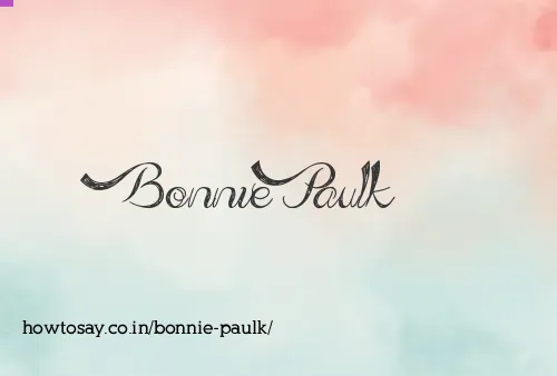 Bonnie Paulk