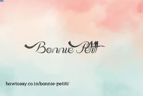 Bonnie Petitt