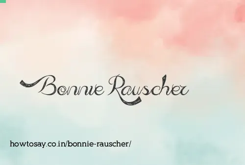 Bonnie Rauscher