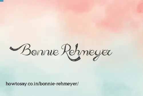 Bonnie Rehmeyer