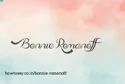 Bonnie Romanoff