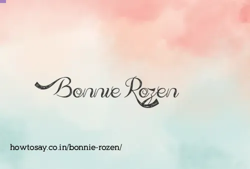 Bonnie Rozen