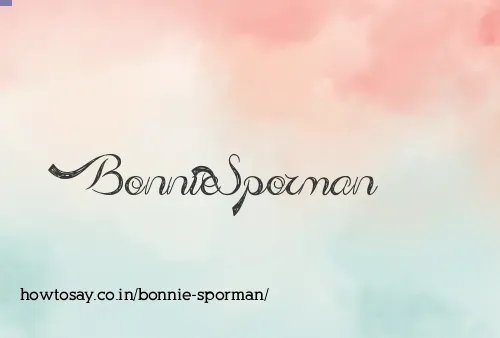 Bonnie Sporman
