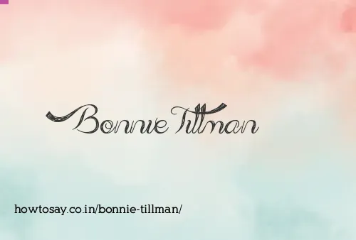 Bonnie Tillman