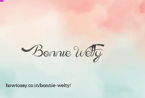 Bonnie Welty