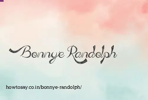 Bonnye Randolph