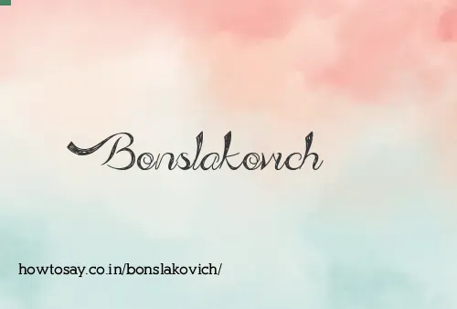 Bonslakovich
