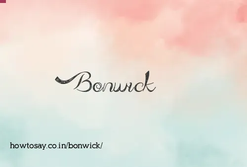 Bonwick