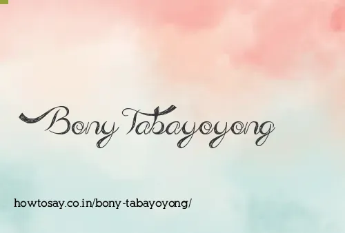 Bony Tabayoyong