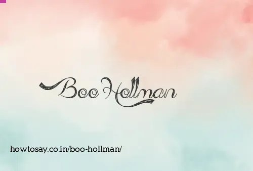 Boo Hollman