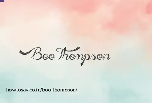 Boo Thompson