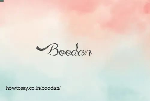 Boodan
