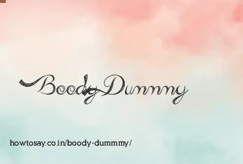 Boody Dummmy