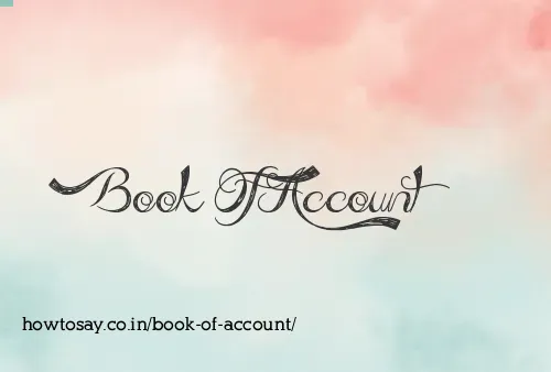 Book Of Account