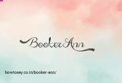 Booker Ann