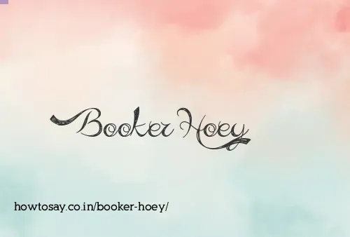 Booker Hoey