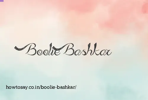 Boolie Bashkar