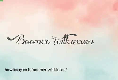 Boomer Wilkinson