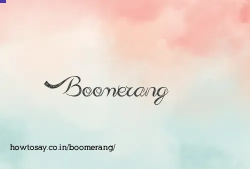 Boomerang