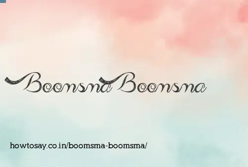 Boomsma Boomsma