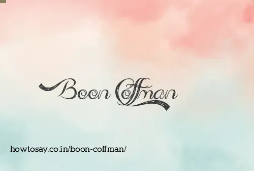 Boon Coffman