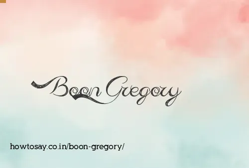 Boon Gregory
