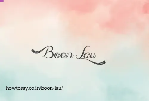 Boon Lau